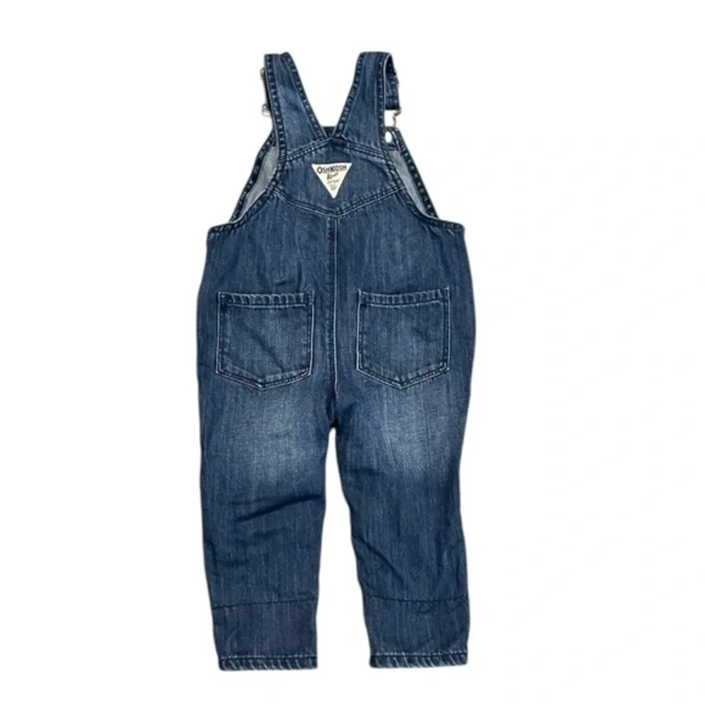 12 - 18 Month OshKosh Overalls Star Denim Pants Girls Toddler Boys Jeans Osh Kos